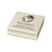 ホリデーサンタスクエア差出人住所 ラバースタンプ (スタンプ)