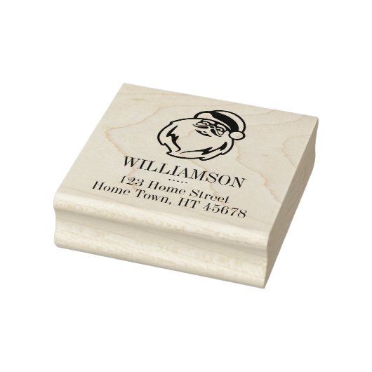 ホリデーサンタスクエア差出人住所 ラバースタンプ (スタンプ)