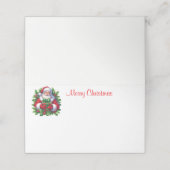 ホリデーサンタネーム座席表 プレイスカード (外部開封)