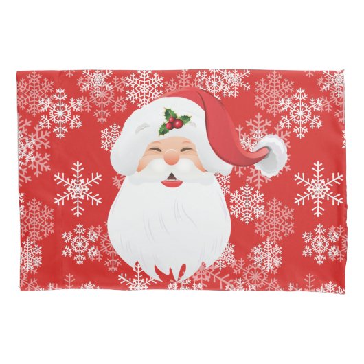 ホリデーサンタピローケース 枕カバー (正面)