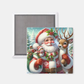ホリデーサンタマグネット マグネット (正面/裏面)