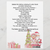 ホリデーサンタレターヘッドレタークリスマスビジネス (正面)