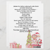 ホリデーサンタレターヘッドレタークリスマスビジネス (正面/裏面)