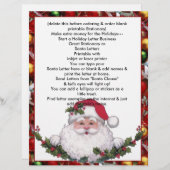 ホリデーサンタレターヘッドレタークリスマスビジネス (正面/裏面)