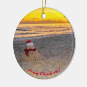 ホリデーサンドマンオンザビーチ セラミックオーナメント (左)