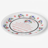 ホリデーシェアリングカスタム紙プレート ペーパープレート (アングル)