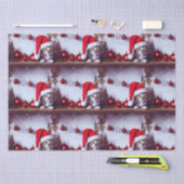 ホリデーシェルフ子猫 – クリスマスキャットティッシュペーパー 薄葉紙 (クラフト)