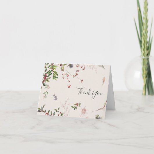 ホリデーシック植物学 |シャンパンサンキューカード サンキューカード (正面)