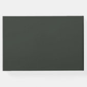 ホリデーシック植物学 |ダークグリーン結婚ズ ゲストブック (裏面)