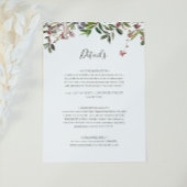 ホリデーシック植物学 |白色詳細エンクロージャC エンクロージャーカード