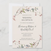 ホリデーシック植物性シャンパンウェディングレセプション 招待状 (正面)