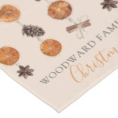 ホリデーシッパーソナライズされたトラスアンドスパイス ショートテーブルランナー (コーナー)