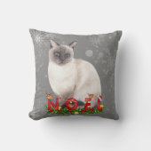 ホリデーシャメネキャットウォーター色 クッション (正面)
