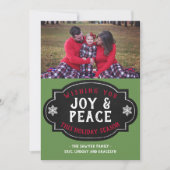 ホリデーシャルボードバナージョイアンドピースファミリー シーズンカード (正面)