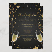 ホリデーシャンパン招待状 招待状 (正面/裏面)