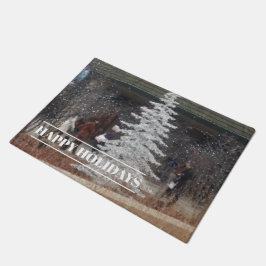 ホリデーショッパー ドアマット