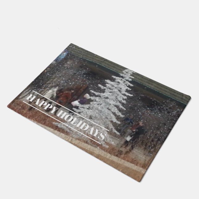 ホリデーショッパー ドアマット (アングル)