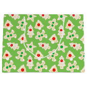 ホリデーショートブレッドクッキーグリーンクリスマス ラージペーパーバッグ (正面)