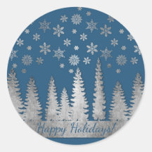 ホリデーシルバーアンドブルーウィンターワンダーランド