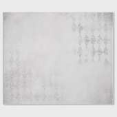 ホリデーシルバーグリッターデザイン ラッピングペーパー (フラット)