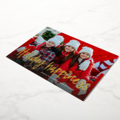 ホリデーシンプルハピネスのフォトフォイルカード1枚 箔シーズンカード (回転した状態)