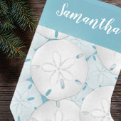 ホリデーシンプルビーチトロピカルサンドドル スモールクリスマスストッキング