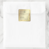 ホリデーシンプル金ゴールドモダンラグジュアリープロダクトスクエア スクエアシール (バッグ)