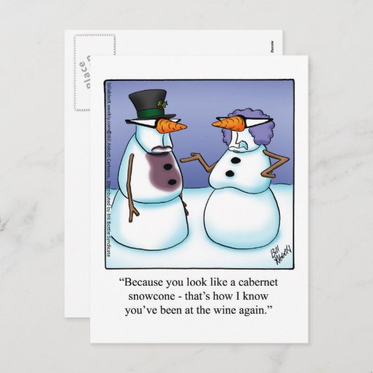 ホリデーシーおもしろいズンはがき シーズンポストカード (正面/裏面)