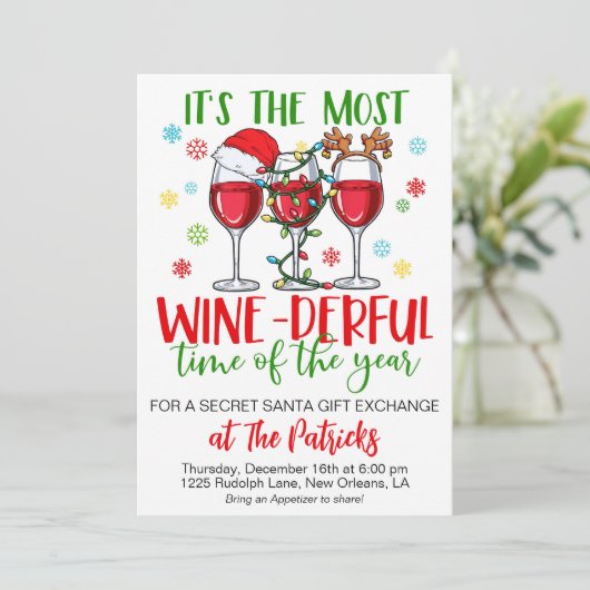 ホリデーシークレットサンタパーティー 招待状 (スタンド正面)