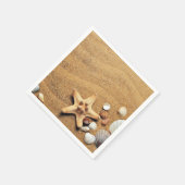 ホリデーシーシェルビーチ スタンダードカクテルナプキン (角)