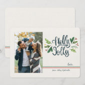 ホリデーシーズンにぴったりな写真入りグリーティングカード シーズンカード (正面/裏面)