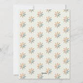 ホリデーシーズンにぴったりな素朴なベージュの家のフラットカード シーズンカード (裏面)