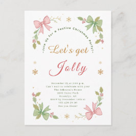 ホリデーシーズンにぴったりな、陽気で幻想的なクリスマスボウをゲットしよう！ シーズンポストカード