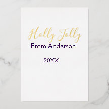 ホリデーシーズンに家族の名前を入れて、今年は紫