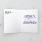 「ホリデーシーズンに帰宅」折り畳み式グリーティングカード カード (内部)