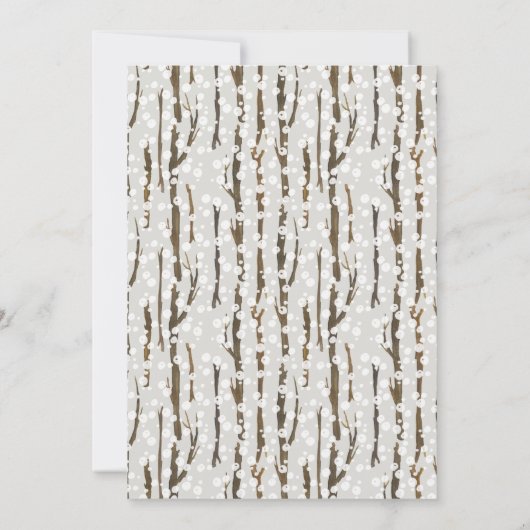 ホリデーシーズンに新しい家への引っ越しのお知らせ 案内状 (裏面)