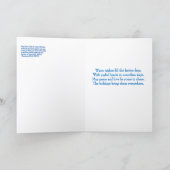 ホリデーシーズンのあたたかな願いを綴ったグリーティングカード カード (内部)