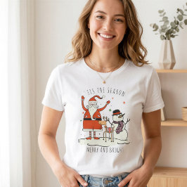 ホリデーシーズンのあったかクリスマスTシャツ Tシャツ
