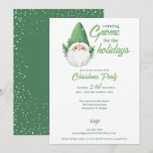 ホリデーシーズンのキュートなサンタジミー シーズンカード (正面/裏面)