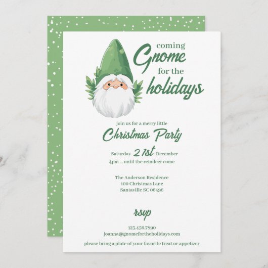 ホリデーシーズンのキュートなサンタジモシ シーズンカード (正面/裏面)