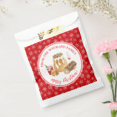 ホリデーシーズンのクリスマスプディング フェイバーバッグ (封をした状態)