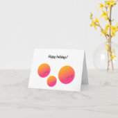 ホリデーシーズンのグリーティングカード カード (黄色い花)