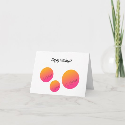 ホリデーシーズンのグリーティングカード カード (正面)