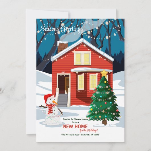 ホリデーシーズンのグリーティングカード シーズンカード (正面)