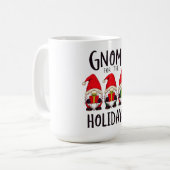 ホリデーシーズンのノーム クリスマスマグ コーヒーマグカップ (正面左)