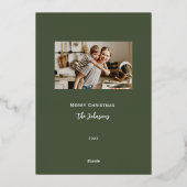 ホリデーシーズンのノーム ゴールド 箔シーズンカード (裏面)