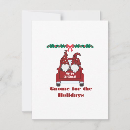 ホリデーシーズンのノーム シーズンカード (正面)