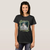 ホリデーシーズンのフォトリースグリーン Tシャツ (正面フル)