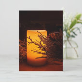 ホリデーシーズンのフラットキャンドルカード シーズンカード (スタンド正面)