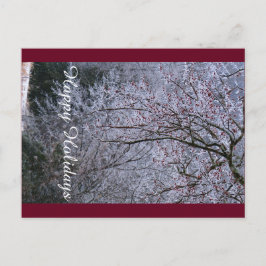 ホリデーシーズンのポストカード シーズンポストカード